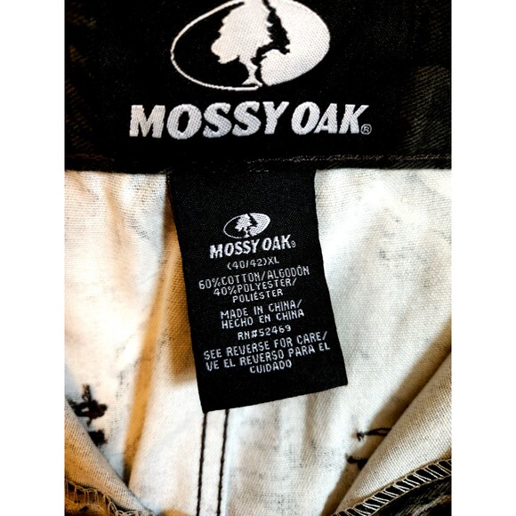 Mossy Oak Cargo Pants Men's XL 40-42 Black Break Up Eclipse Camo Hunting - Picture 6 of 7